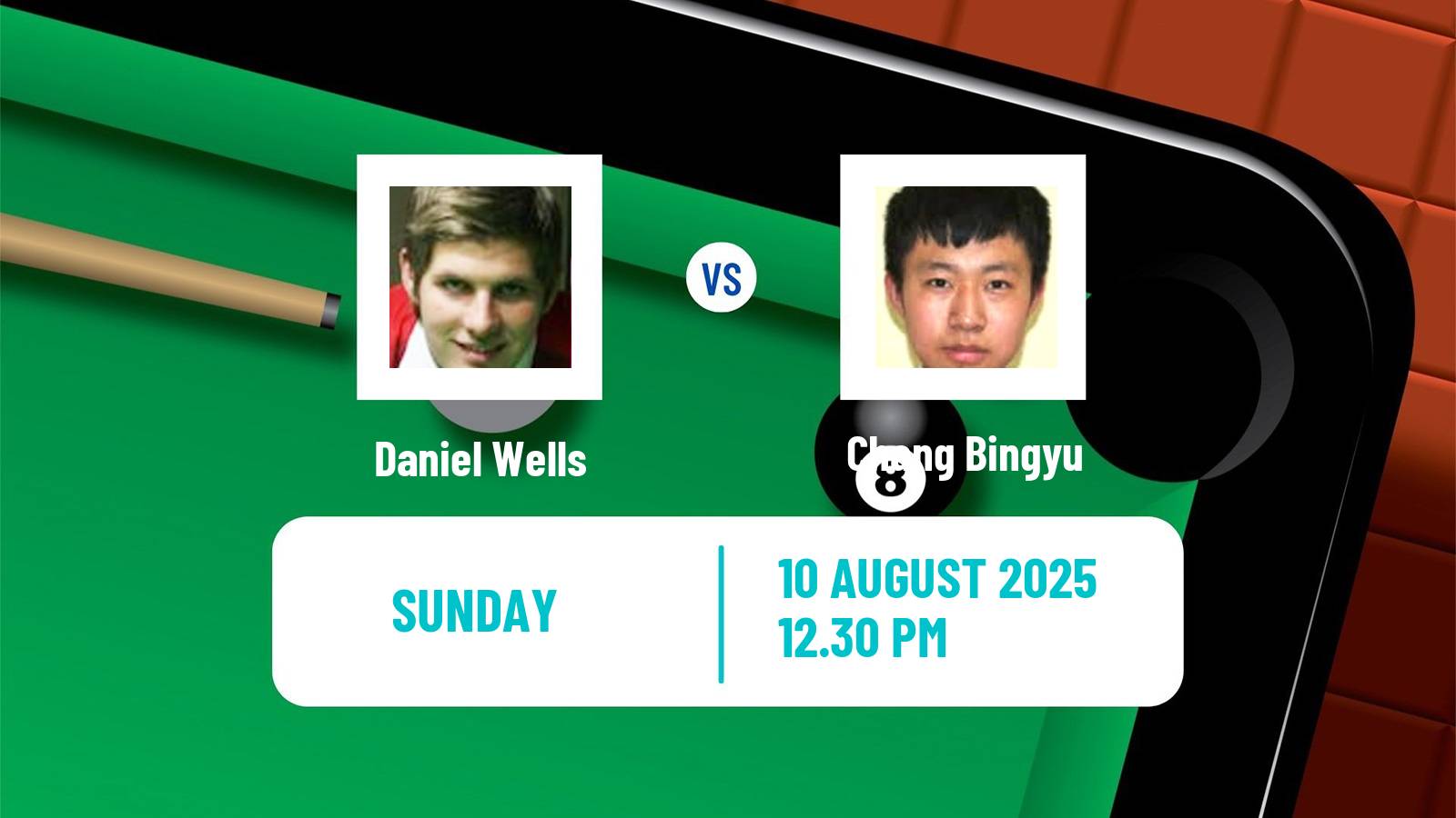 Snooker Saudi Arabia Masters Daniel Wells - Chang Bingyu