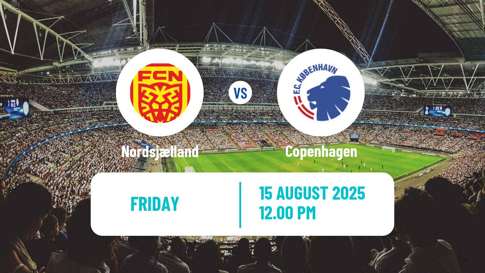 Football Danish Superliga Nordsjælland - Copenhagen