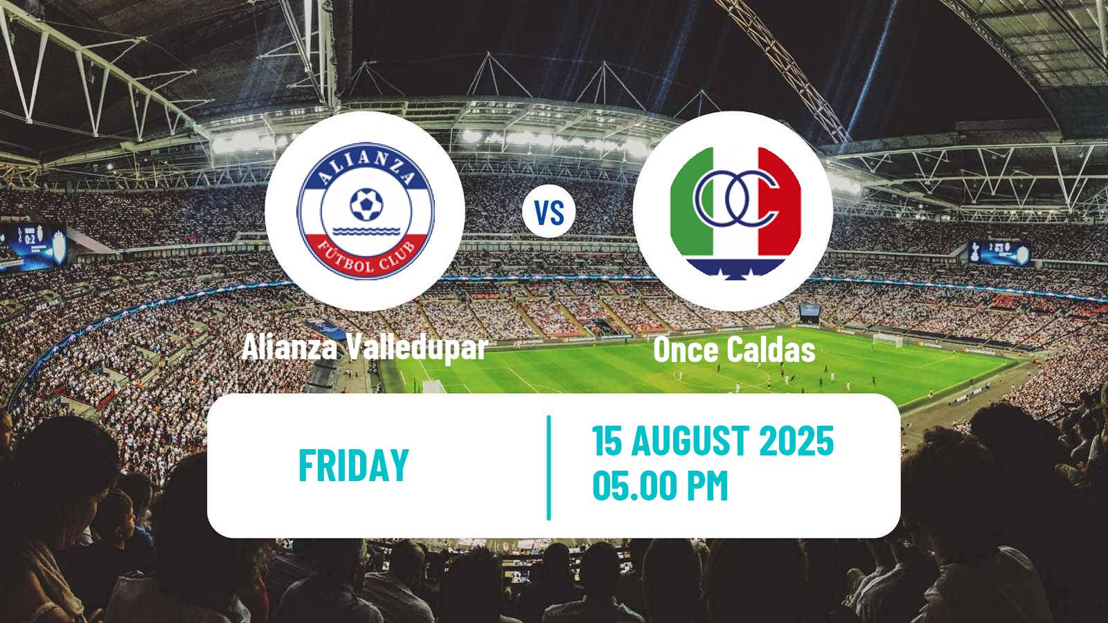 Football Colombian Primera A Alianza Valledupar - Once Caldas