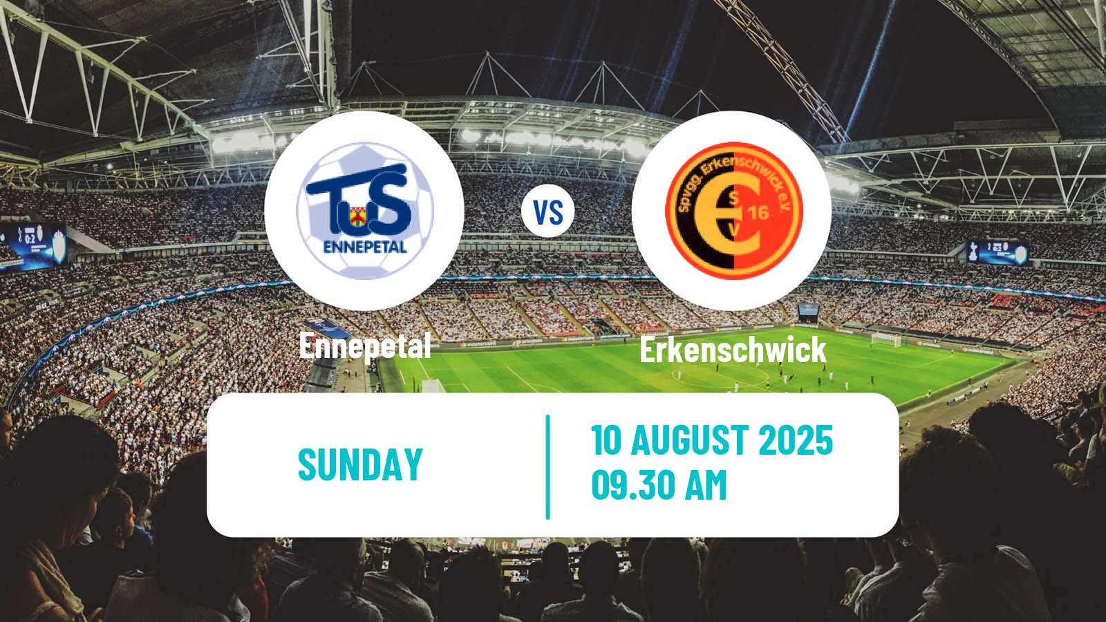 Football German Oberliga Westfalen Ennepetal - Erkenschwick