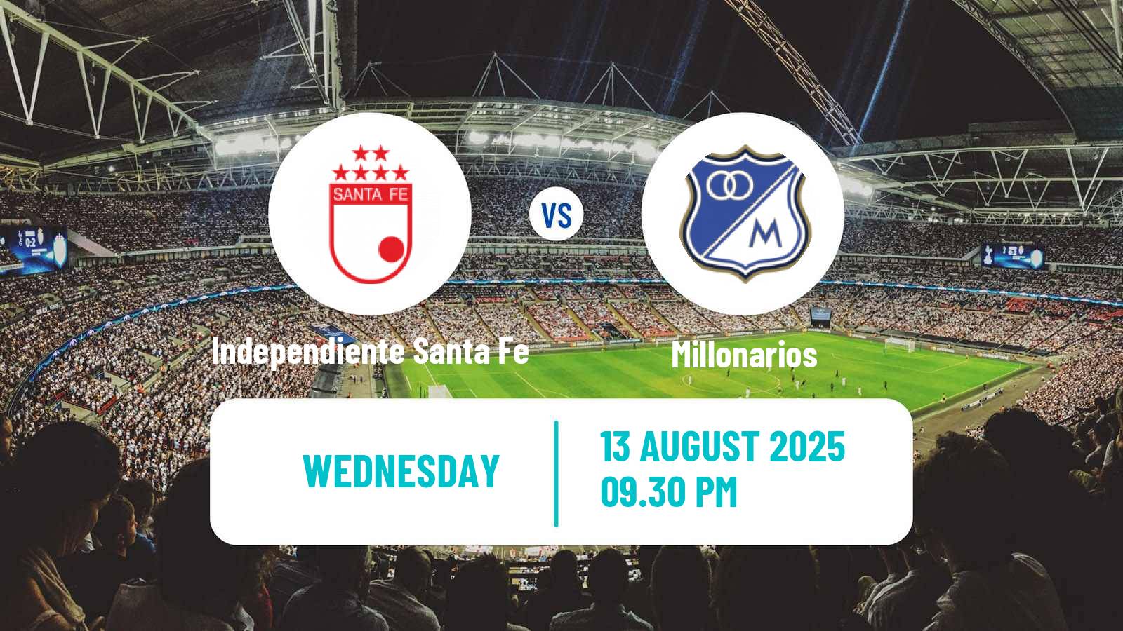 Football Colombian Primera A Independiente Santa Fe - Millonarios