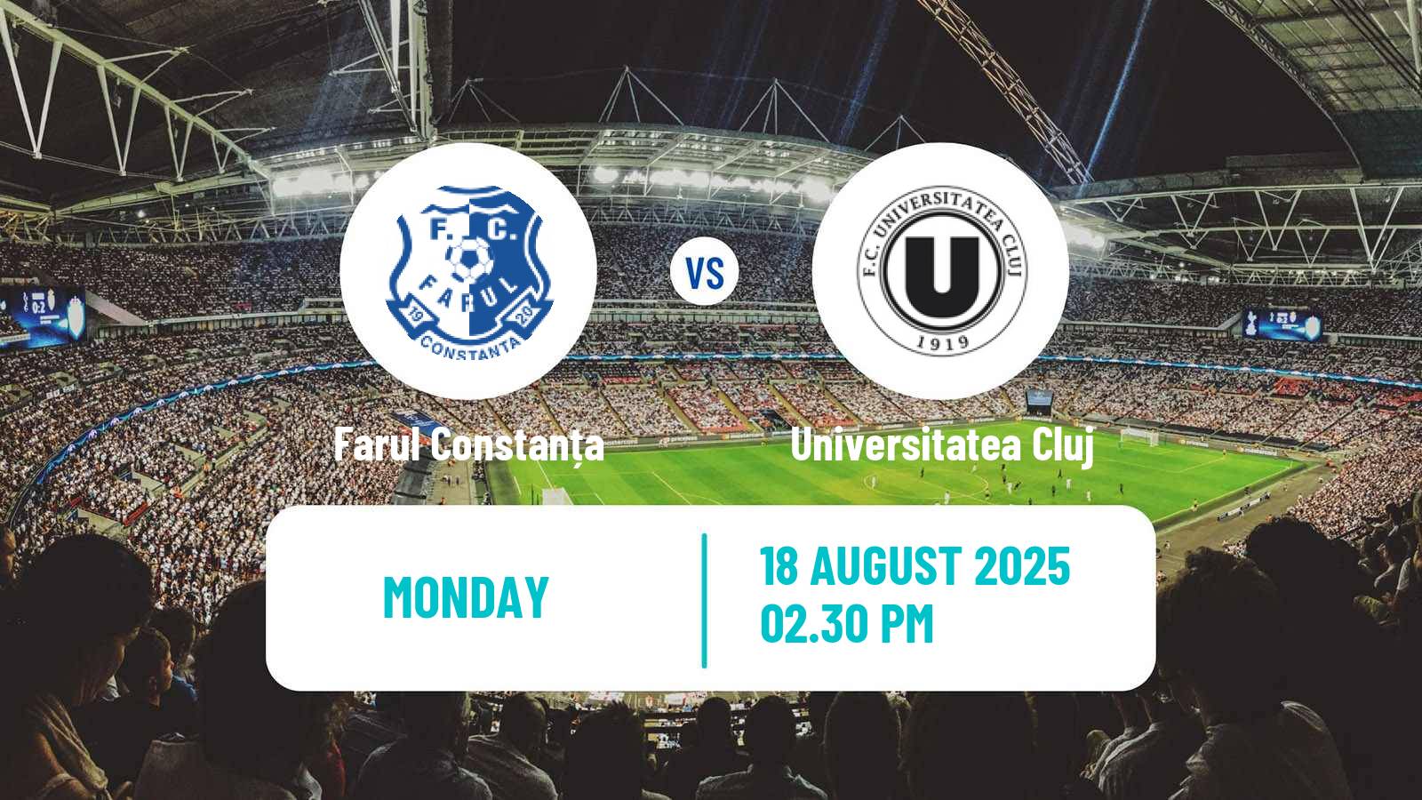 Football Romanian Liga 1 Farul Constanța - Universitatea Cluj