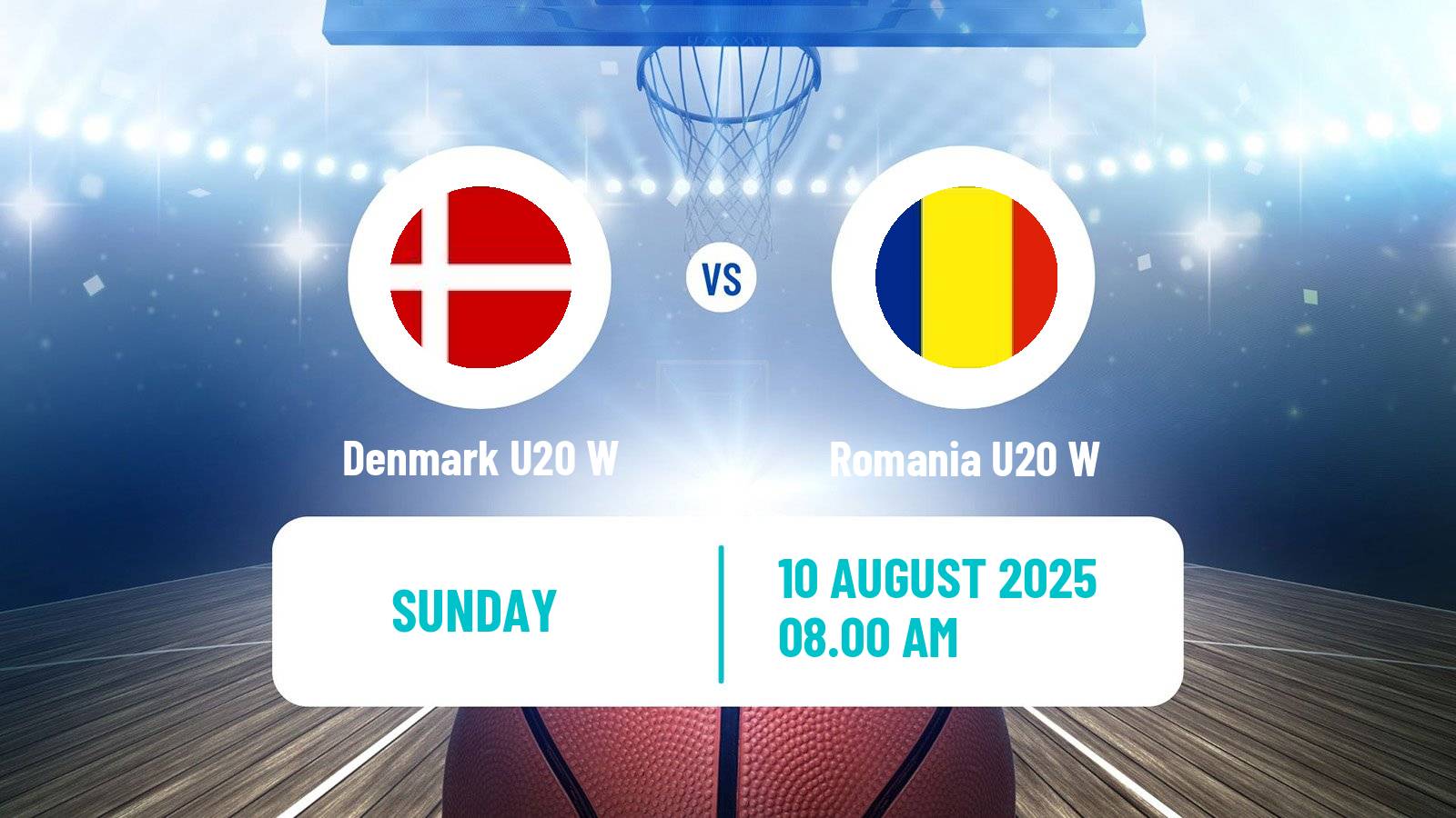 Basketball European Championship U20 B Basketball Women Denmark U20 W - Romania U20 W