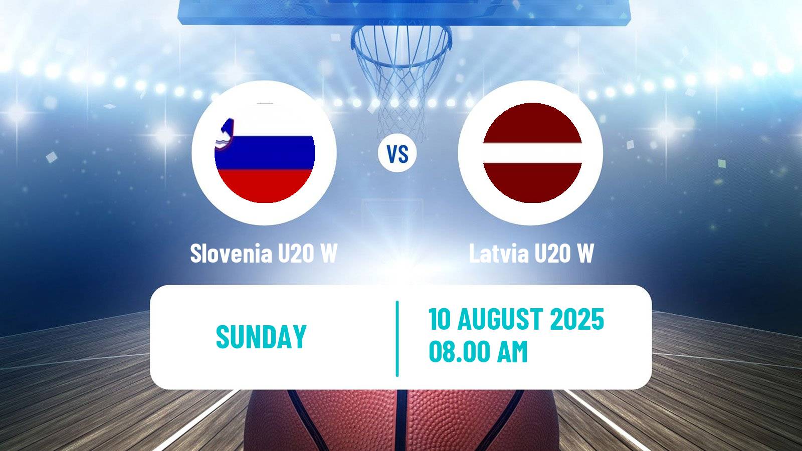 Basketball European Championship U20 Basketball Women Slovenia U20 W - Latvia U20 W