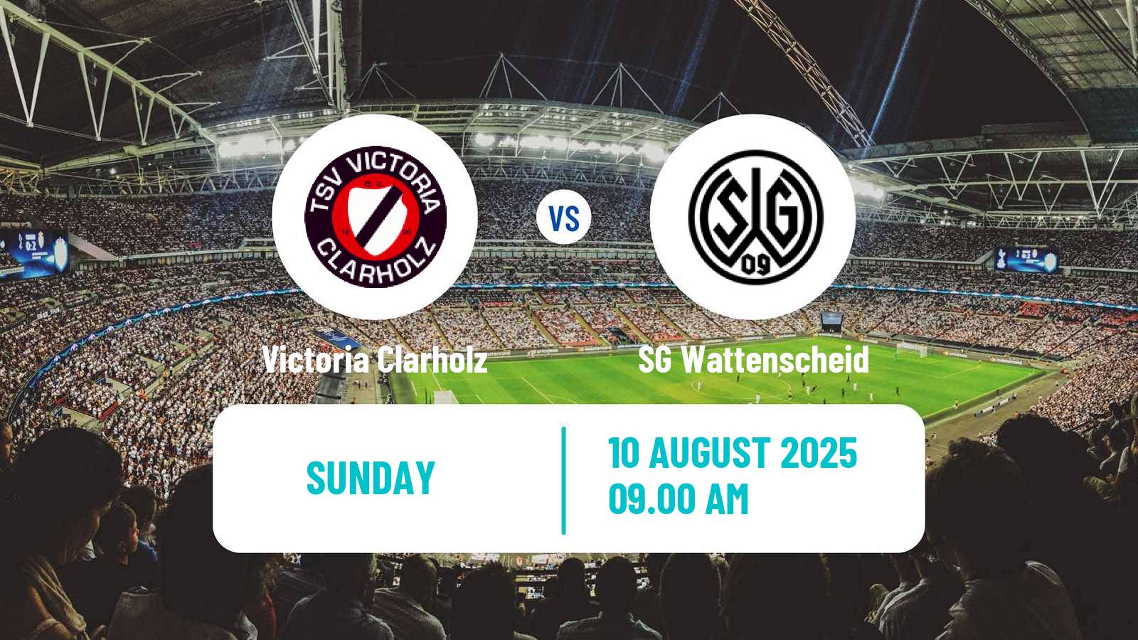 Football German Oberliga Westfalen Victoria Clarholz - SG Wattenscheid