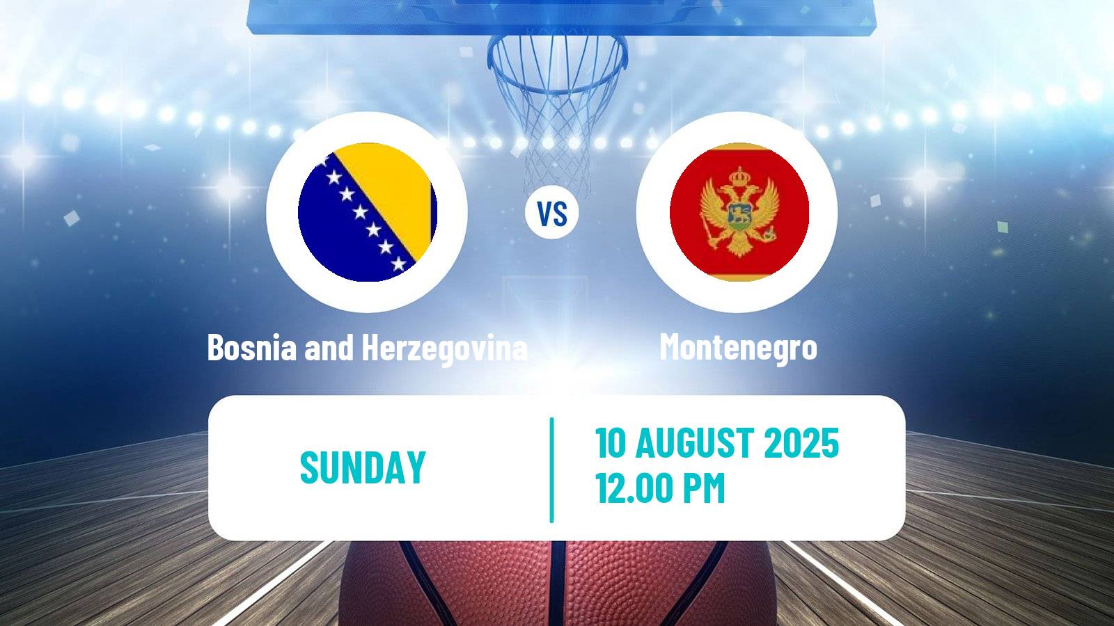 Basketball Friendly International Basketball Bosnia and Herzegovina - Montenegro