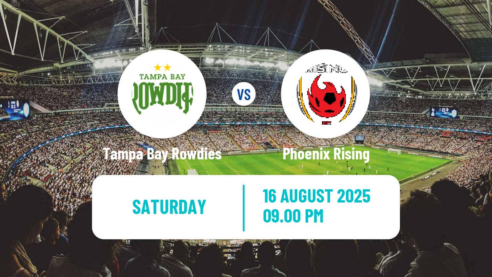 Football USL Championship Tampa Bay Rowdies - Phoenix Rising