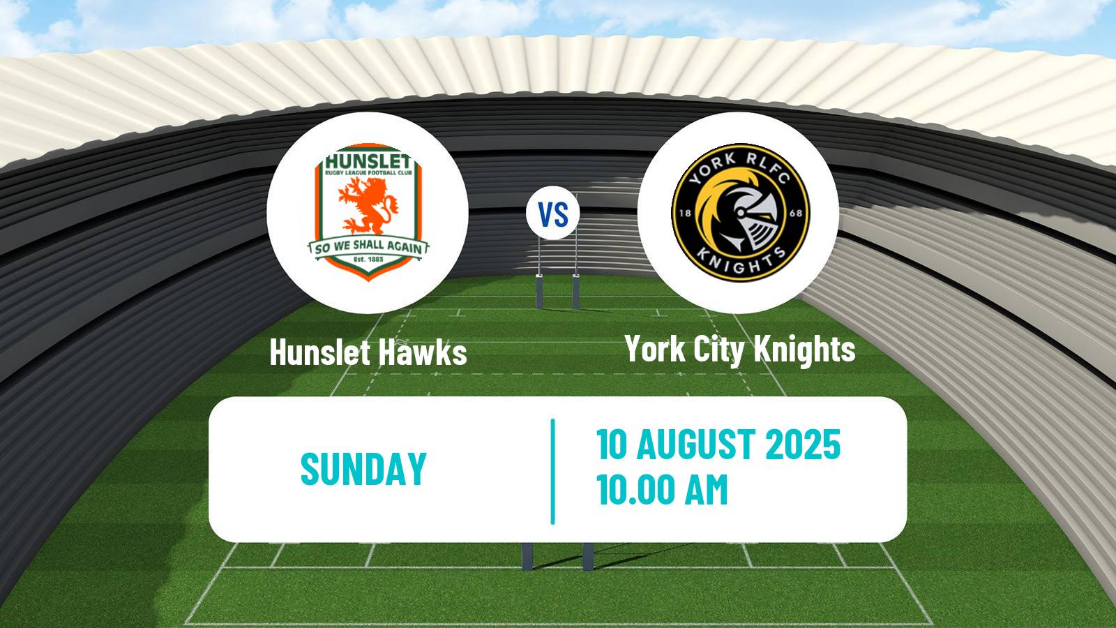 Rugby league English Championship Rugby League Hunslet Hawks - York City Knights