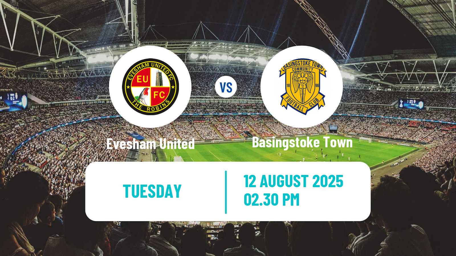 Football English Southern League South Division Evesham United - Basingstoke Town