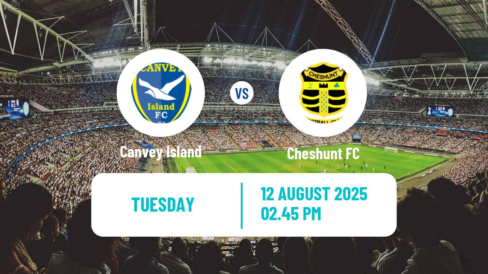 Football English Isthmian League Premier Division Canvey Island - Cheshunt