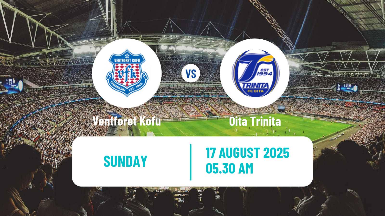 Football Japan J2 League Ventforet Kofu - Oita Trinita