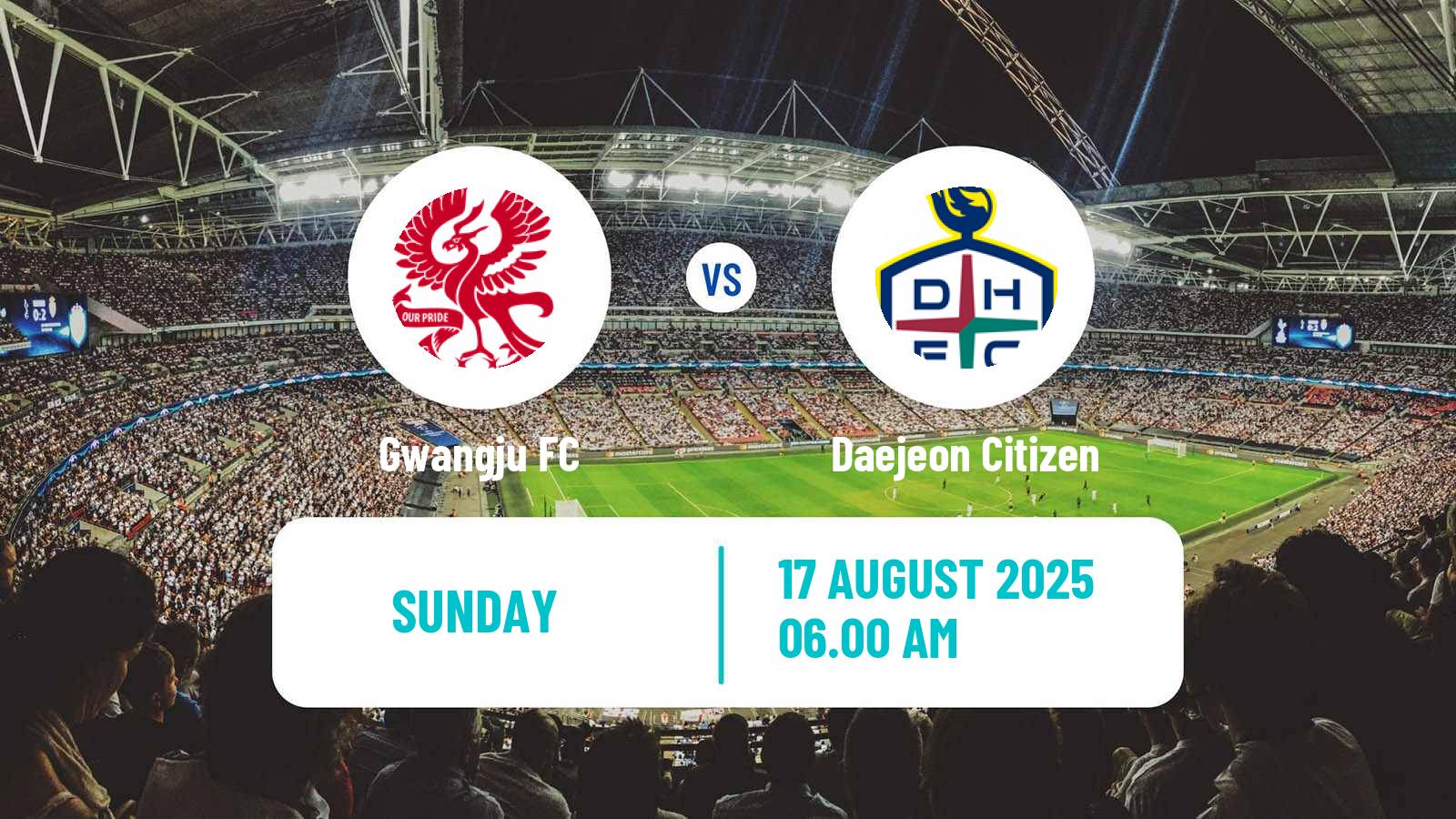 Football South Korean K-League 1 Gwangju - Daejeon Citizen