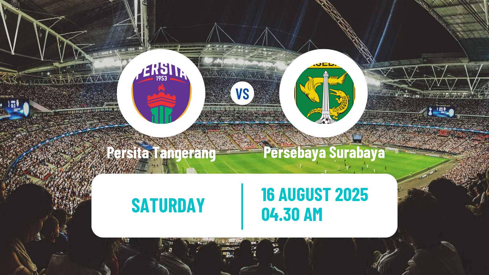 Football Indonesian Liga 1 Persita Tangerang - Persebaya Surabaya