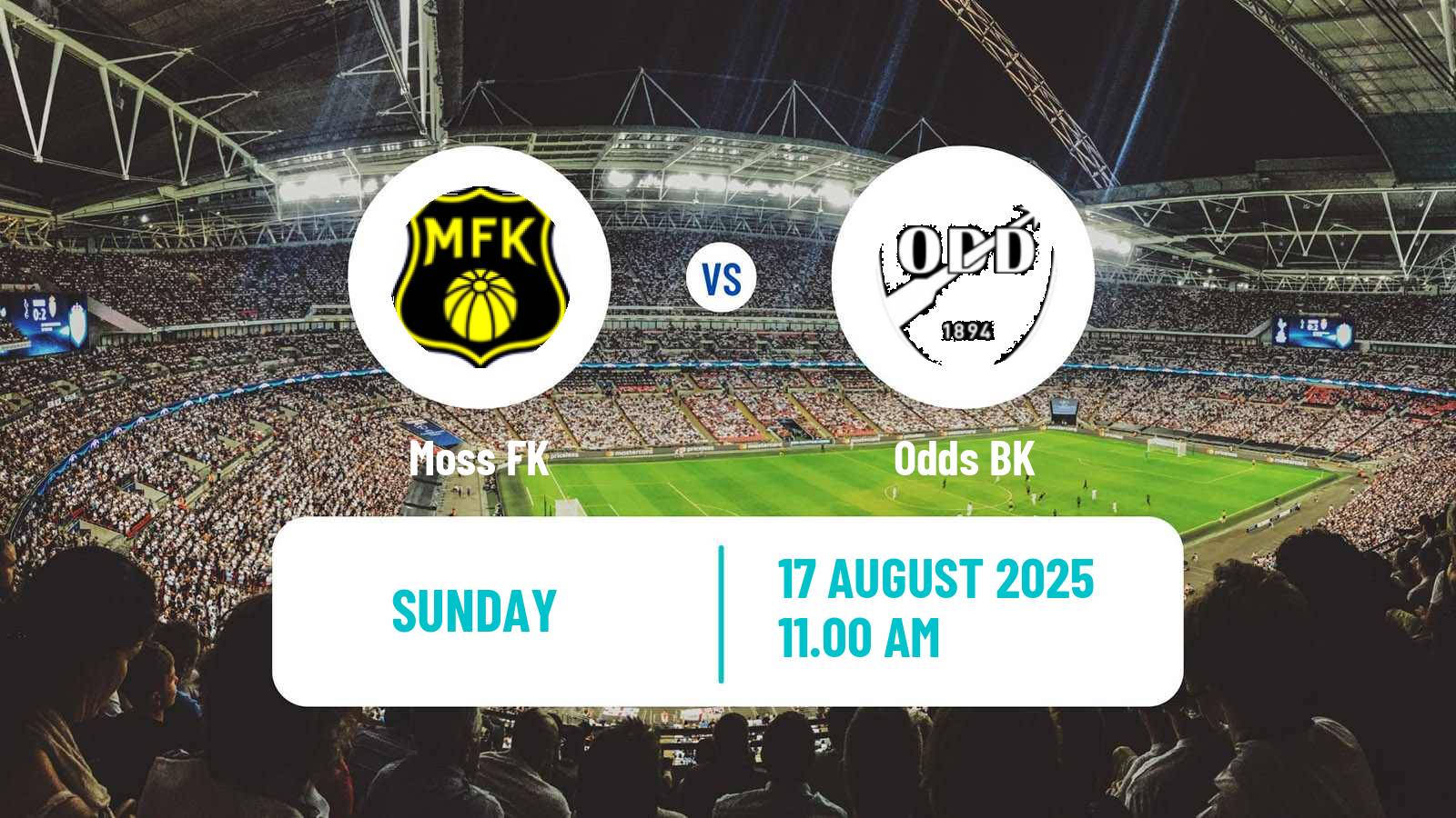 Football Norwegian Adeccoligaen Moss - Odd