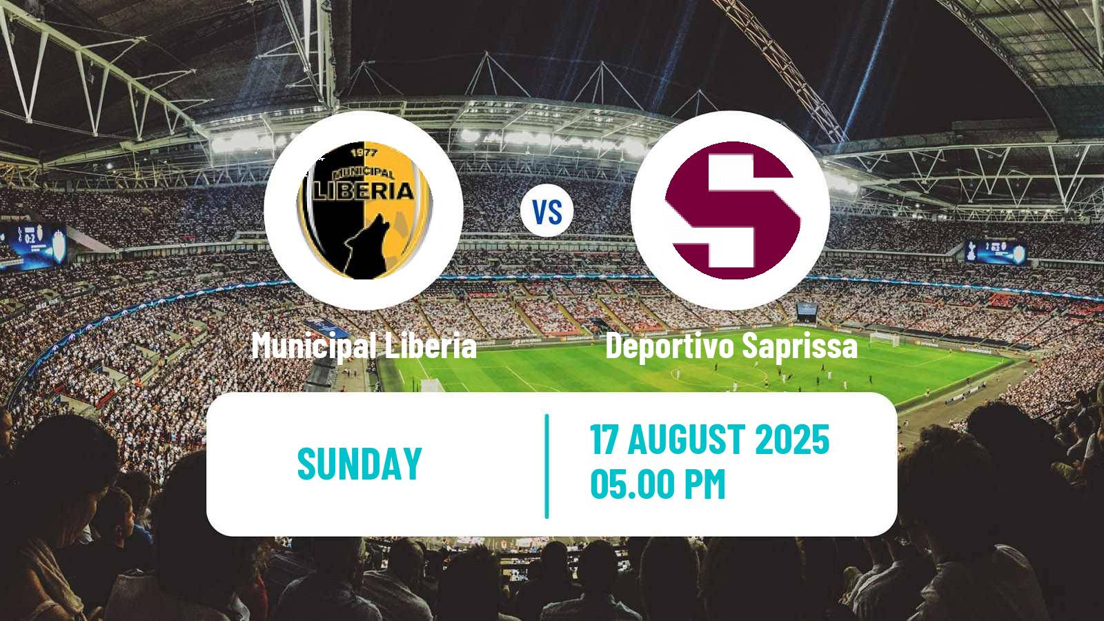 Football Costa Rican Primera Division Municipal Liberia - Deportivo Saprissa