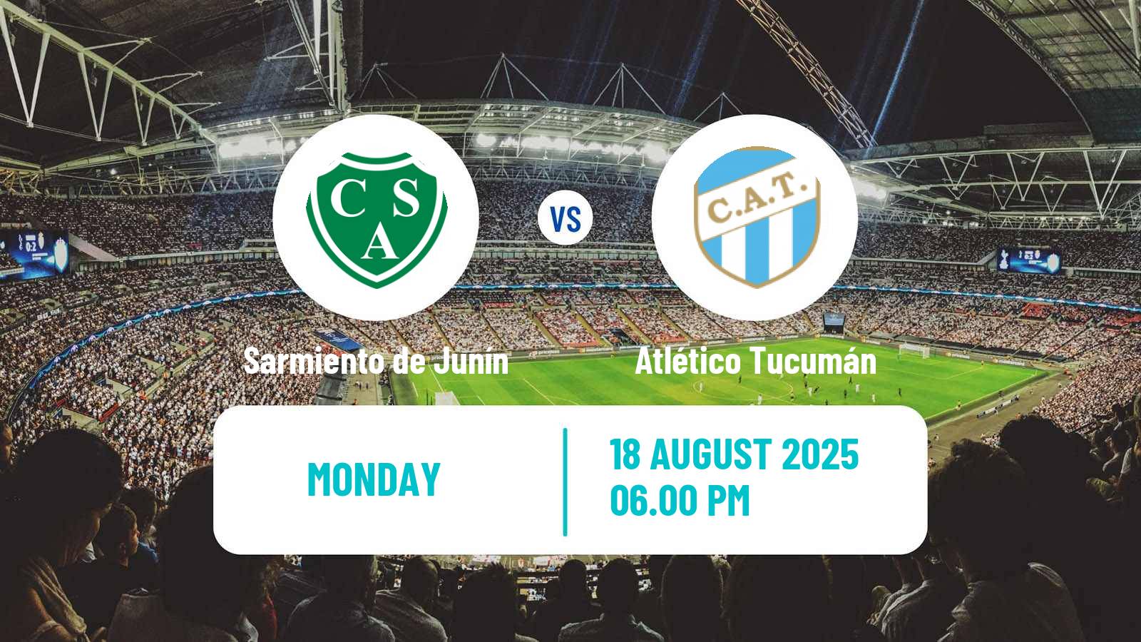 Football Argentinian Liga Profesional Sarmiento de Junín - Atlético Tucumán