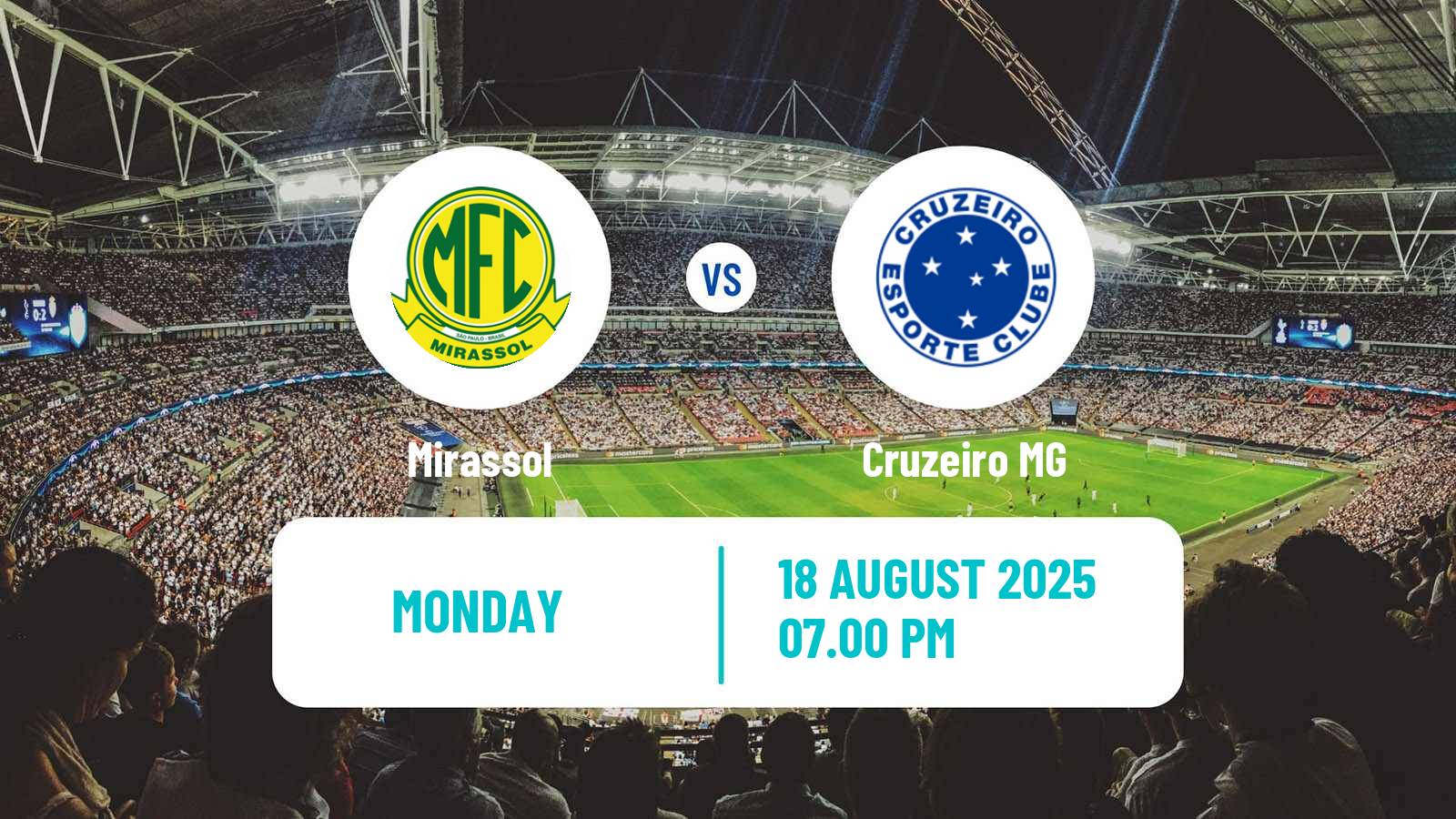 Football Brazilian Serie A Mirassol - Cruzeiro