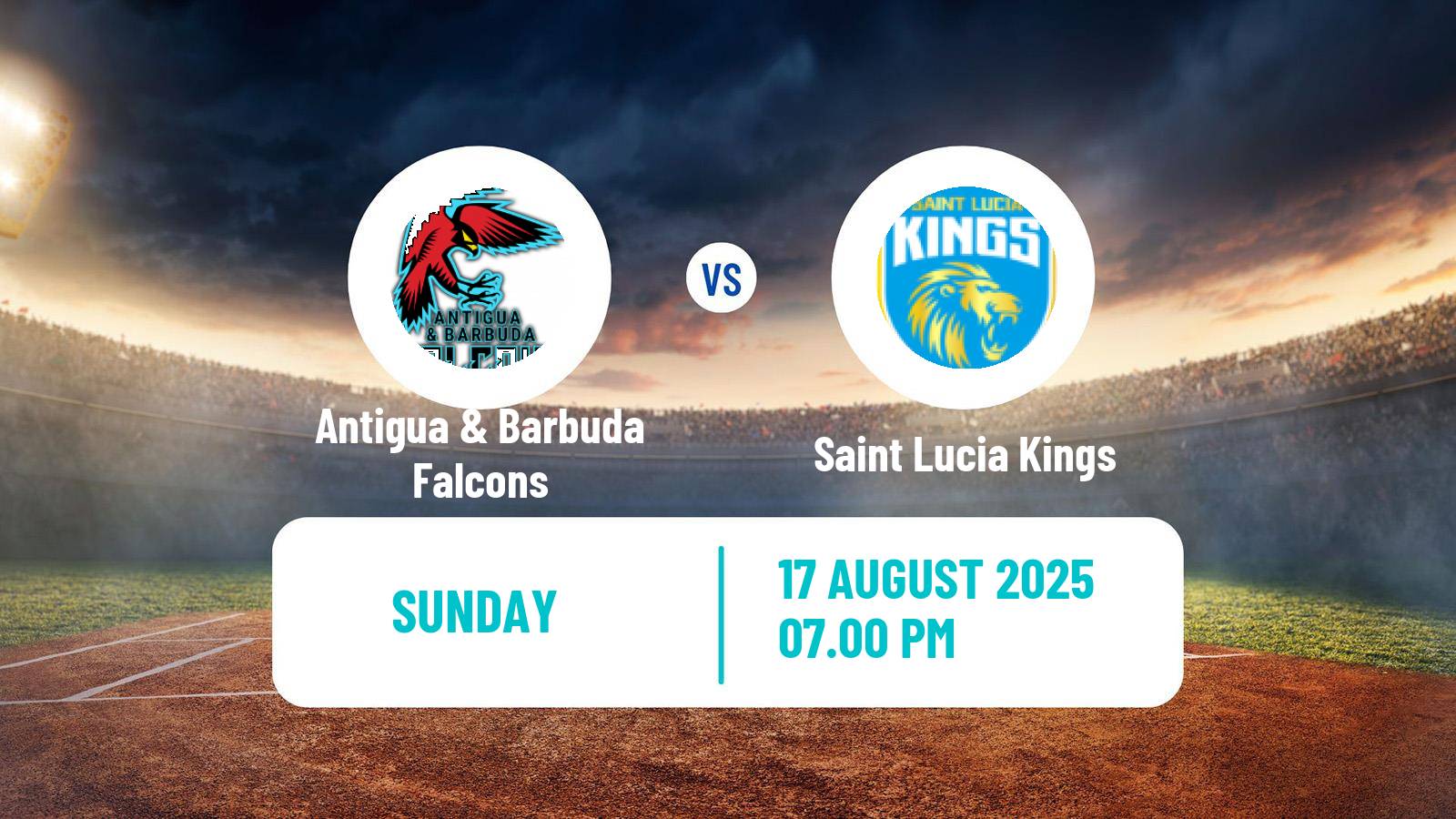 Cricket Caribbean Premier League Cricket Antigua & Barbuda Falcons - Saint Lucia Kings
