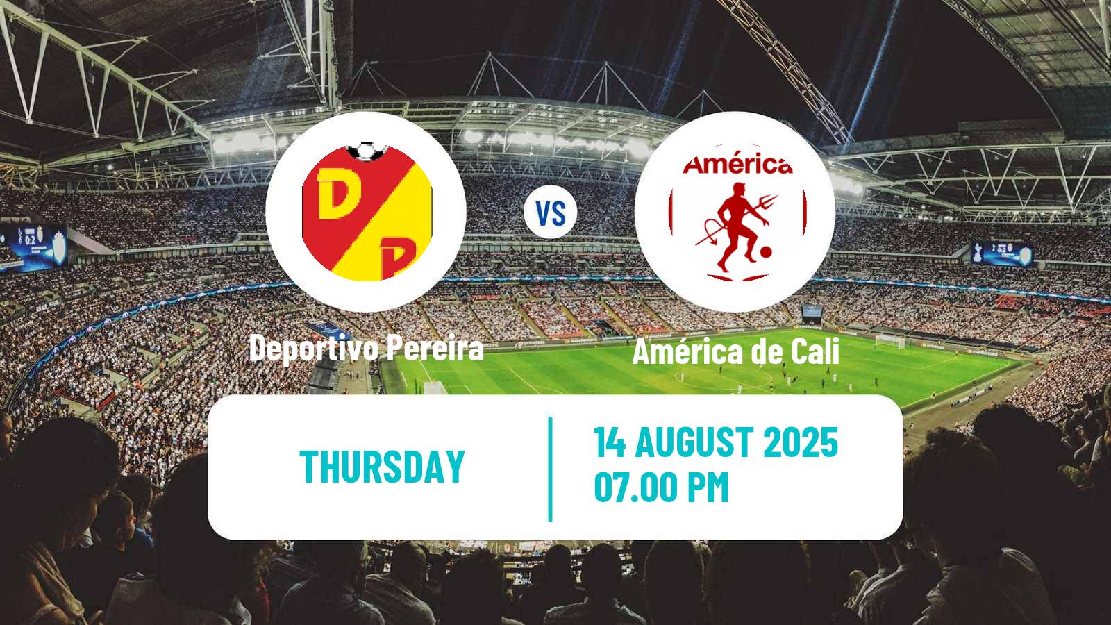 Football Colombian Primera A Deportivo Pereira - América de Cali