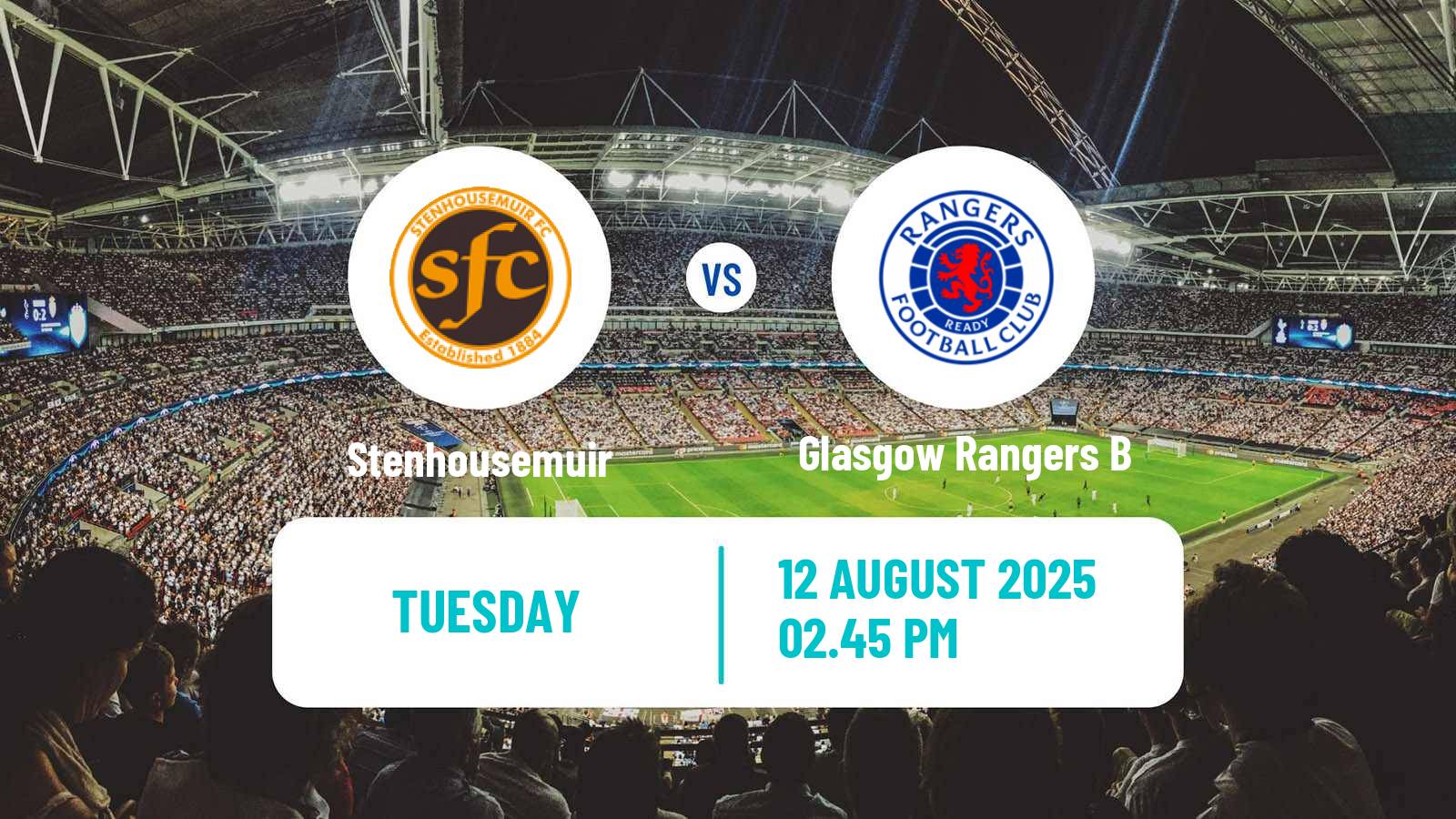 Football Scottish Challenge Cup Stenhousemuir - Glasgow Rangers B