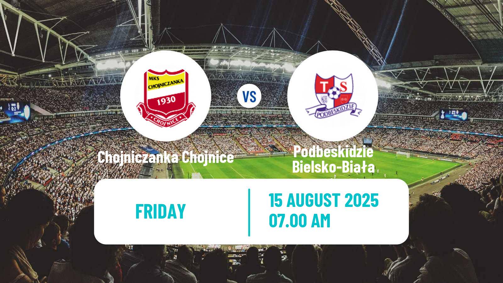 Football Polish Division 2 Chojniczanka Chojnice - Podbeskidzie Bielsko-Biała