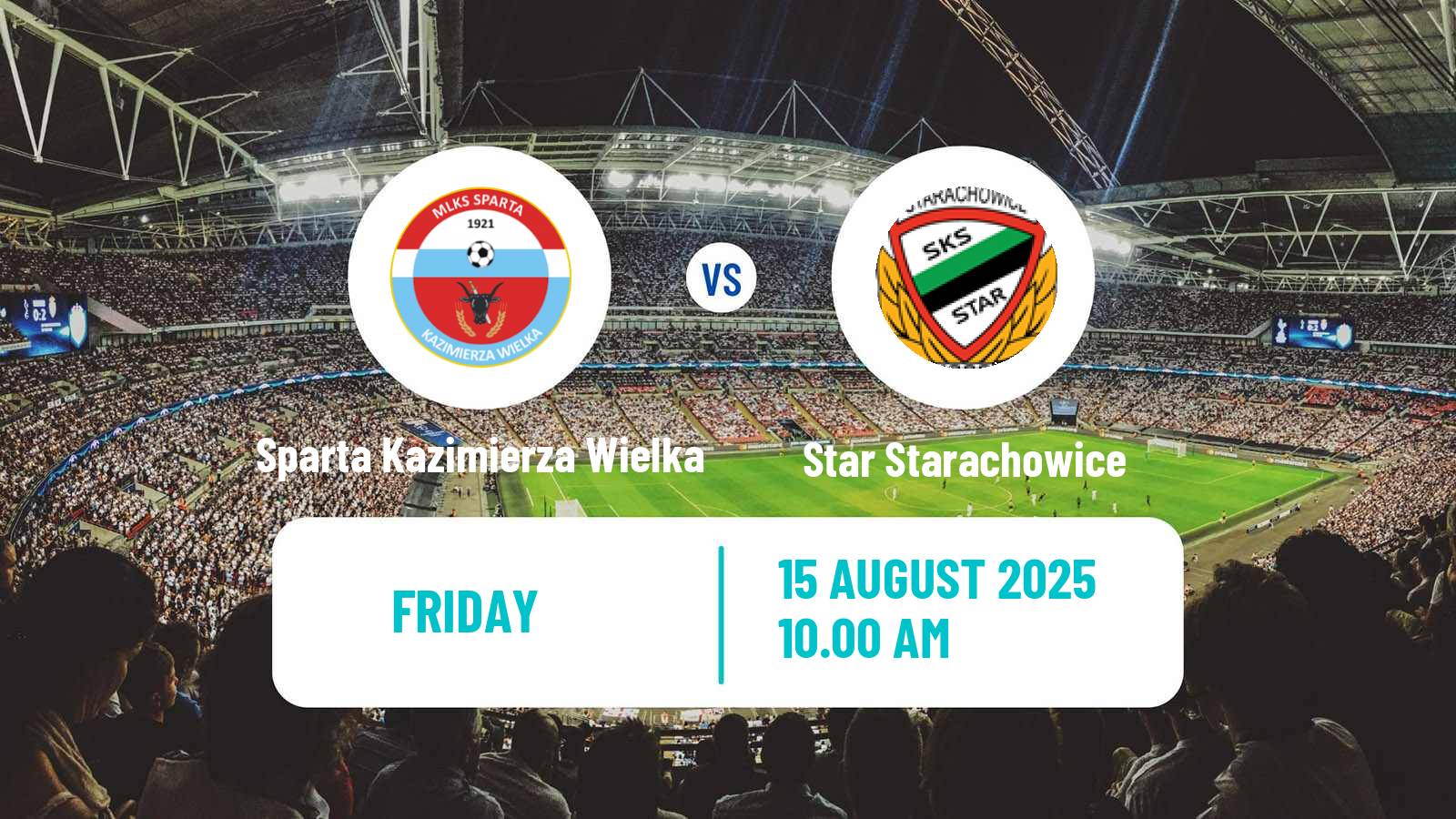 Football Polish Division 3 - Group IV Sparta Kazimierza Wielka - Star Starachowice
