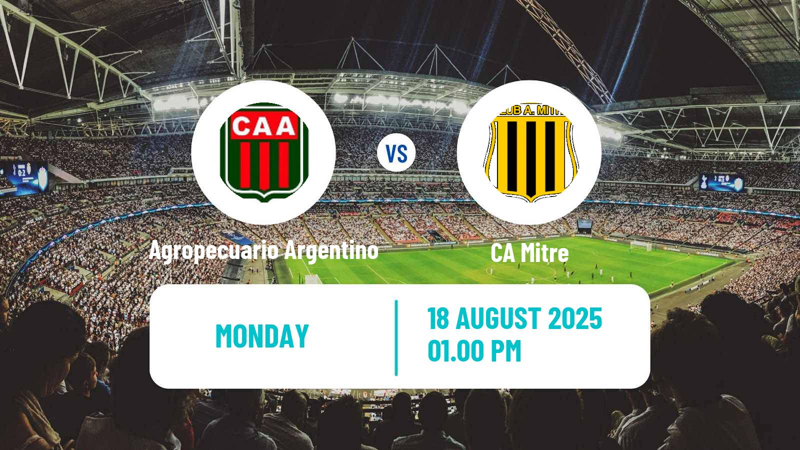 Football Argentinian Primera Nacional Agropecuario Argentino - Mitre