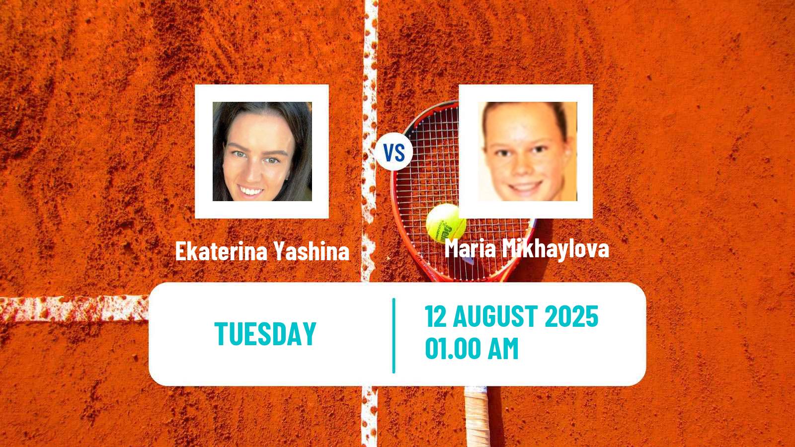 Tennis ITF W15 Astana 2 Women Ekaterina Yashina - Maria Mikhaylova