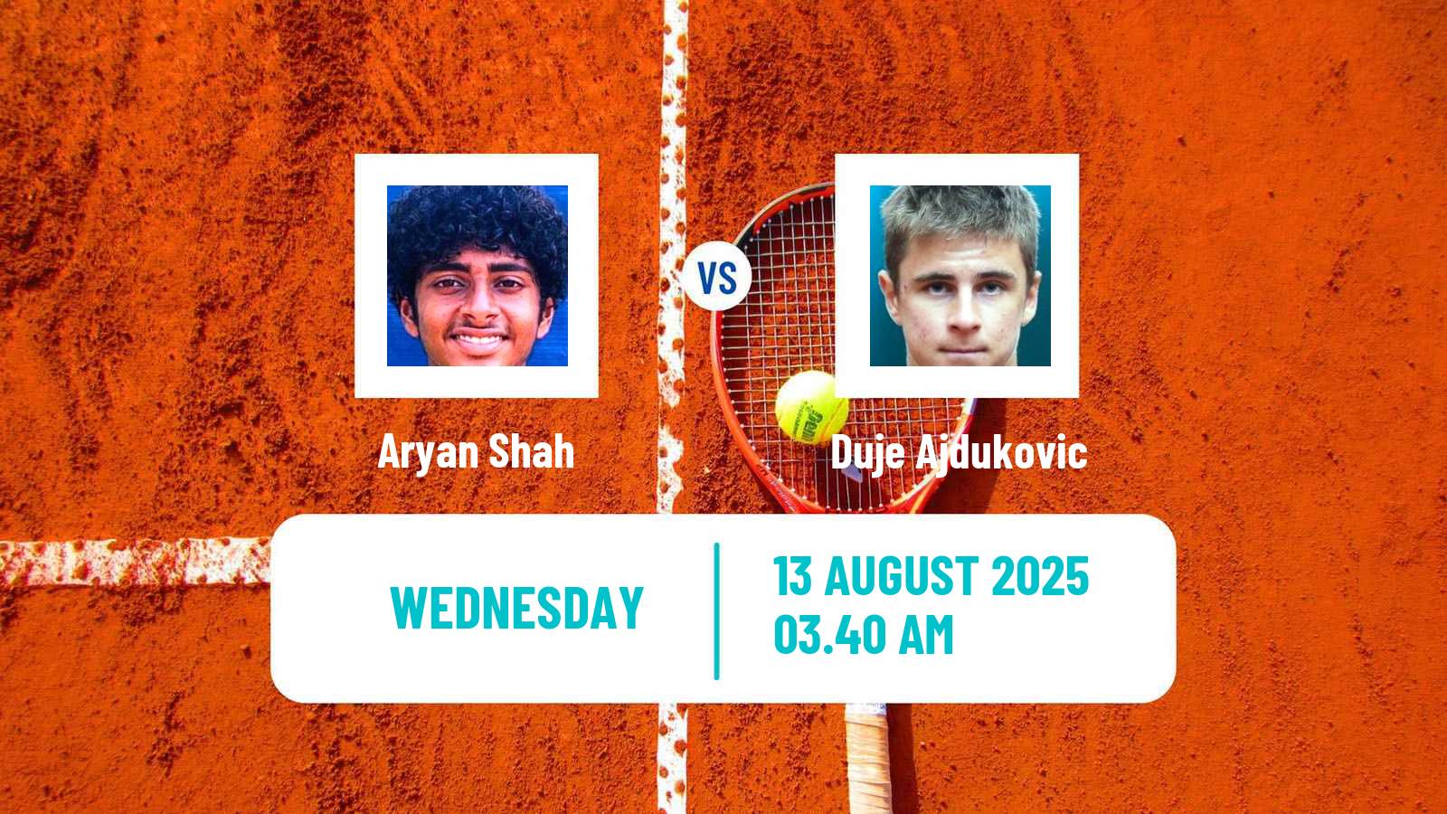 Tennis Sofia Challenger Men Aryan Shah - Duje Ajdukovic