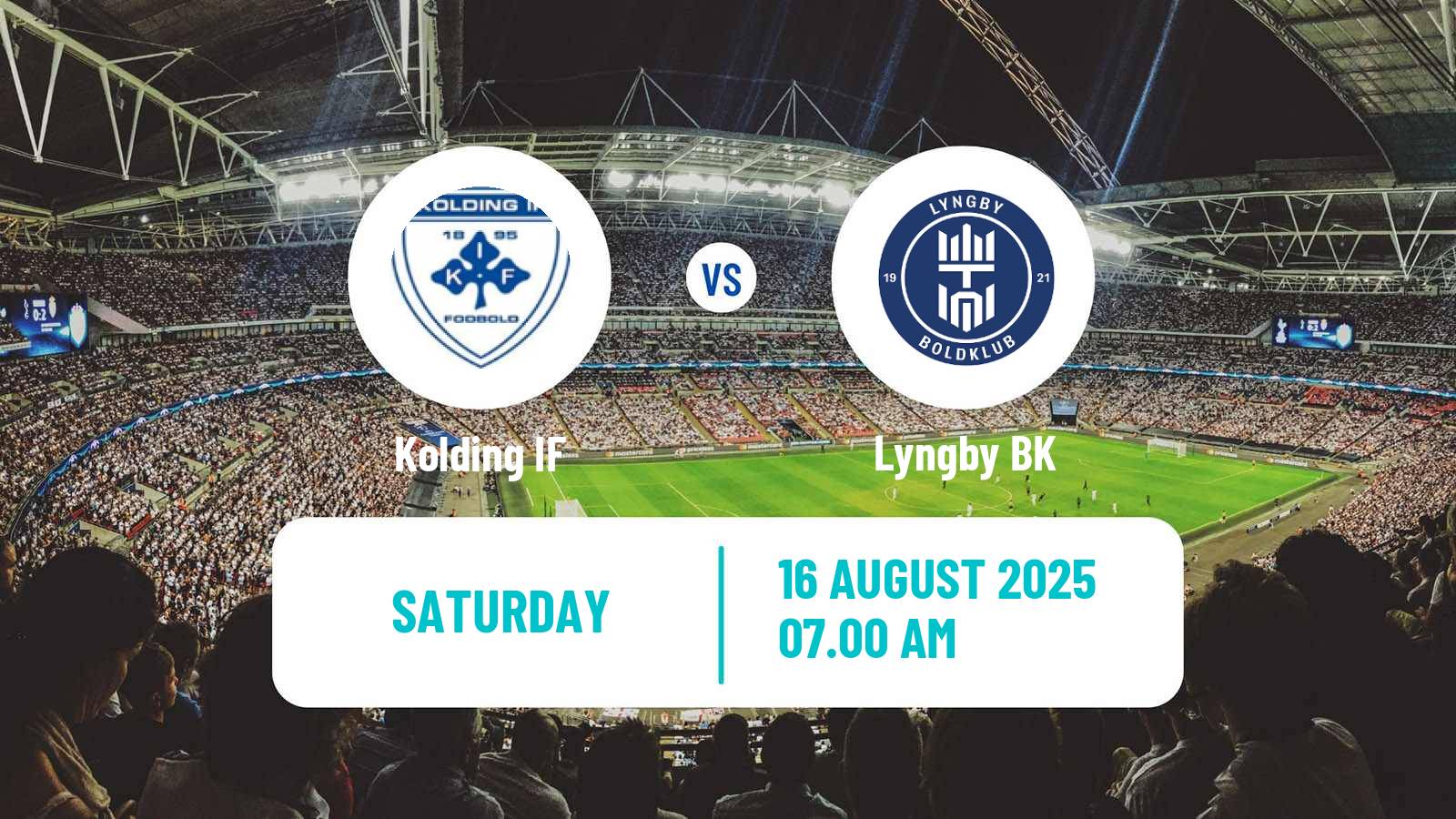 Football Danish 1 Division Kolding IF - Lyngby BK