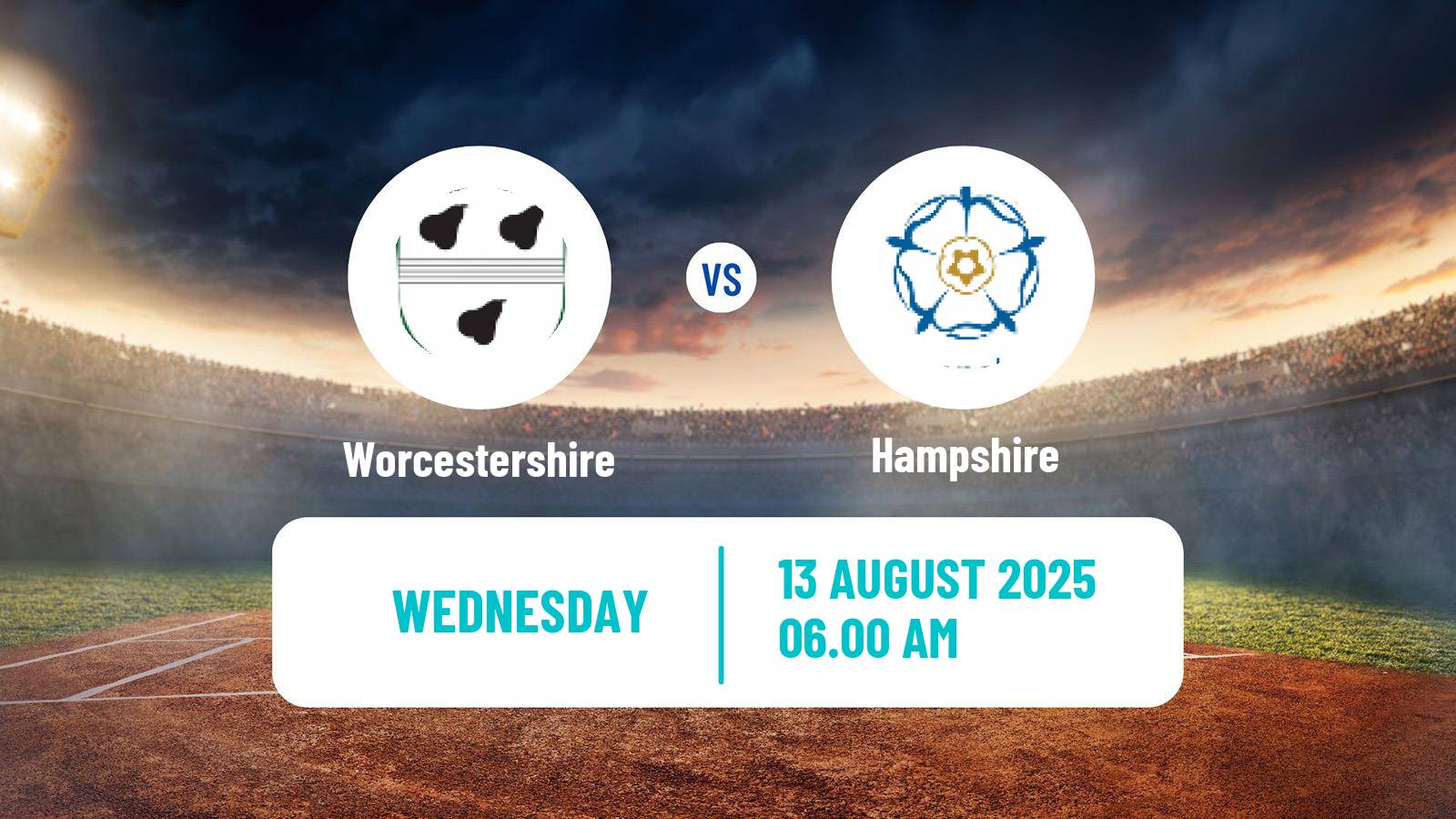 Cricket Royal London One-Day Cup Worcestershire - Hampshire