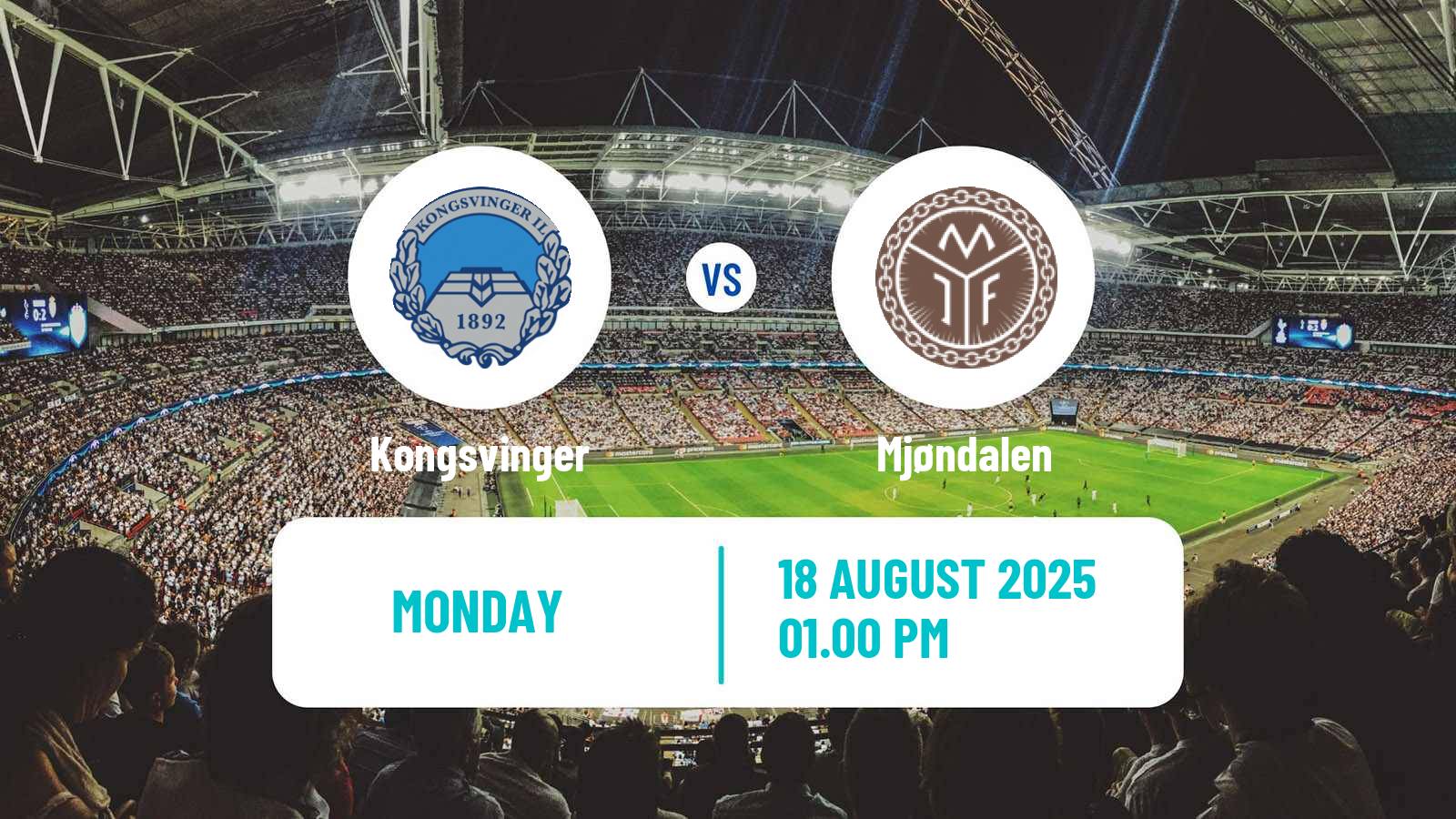 Football Norwegian Adeccoligaen Kongsvinger - Mjøndalen