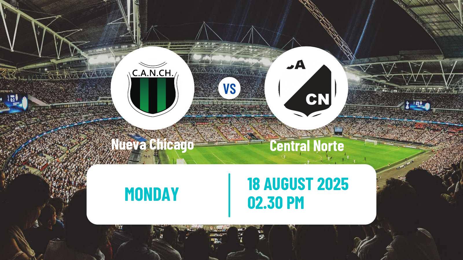 Football Argentinian Primera Nacional Nueva Chicago - Central Norte