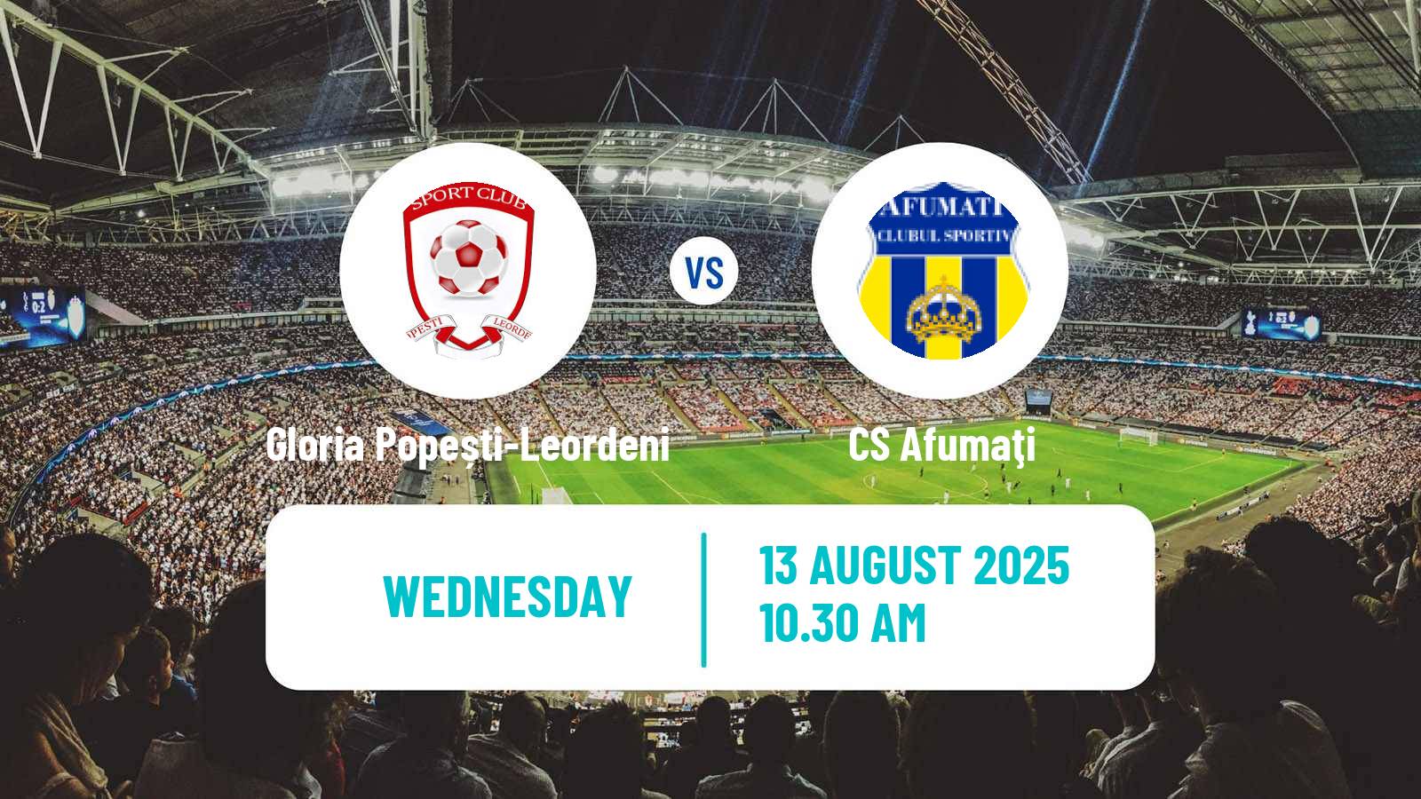 Football Romanian Cup Gloria Popești-Leordeni - Afumaţi