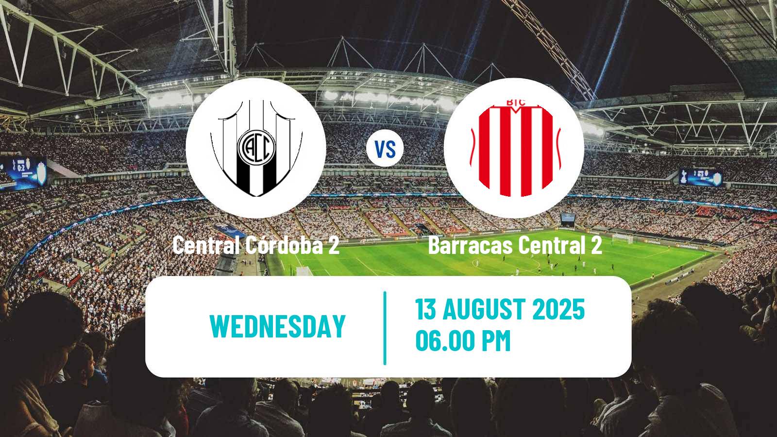 Football Argentinian Reserve League Central Córdoba 2 - Barracas Central 2