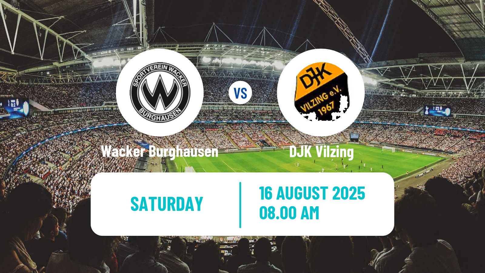 Football German Regionalliga Bayern Wacker Burghausen - Vilzing