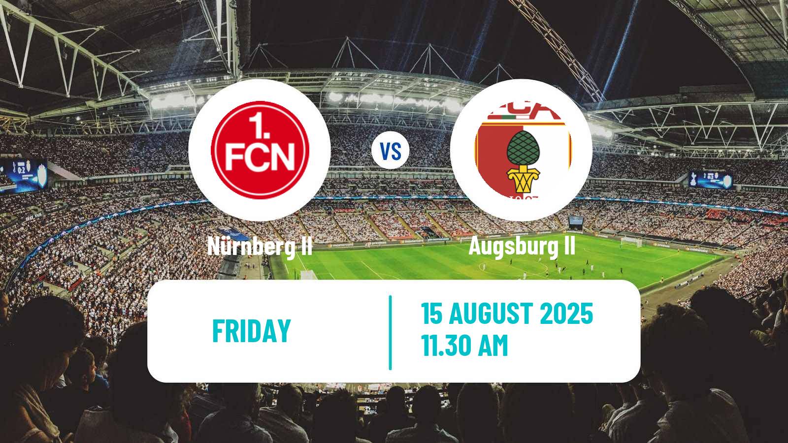 Football German Regionalliga Bayern Nürnberg II - Augsburg II