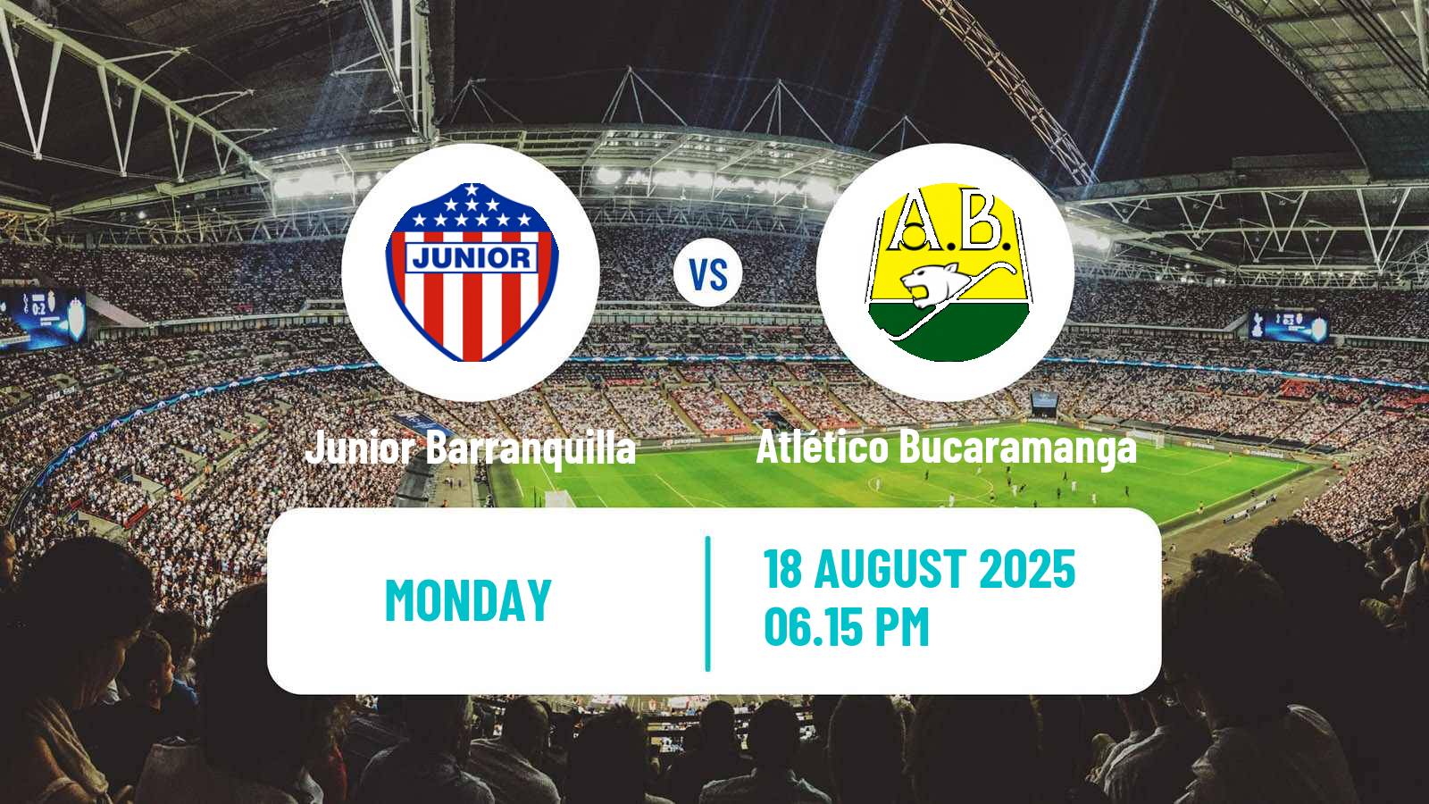 Football Colombian Primera A Junior Barranquilla - Atlético Bucaramanga
