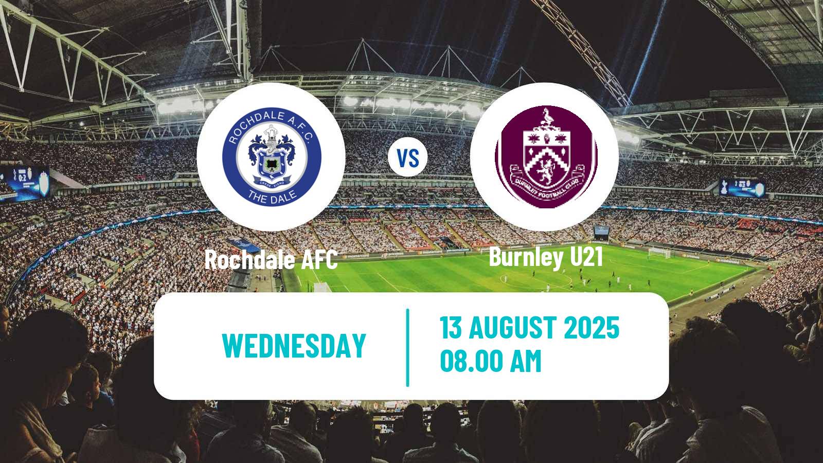 Football English National League Cup Rochdale - Burnley U21
