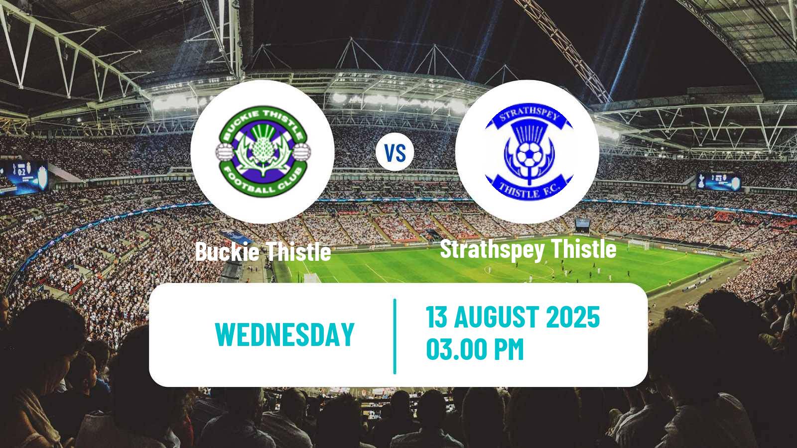 Football Scottish Highland League Buckie Thistle - Strathspey Thistle