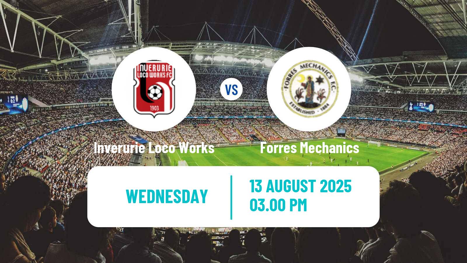 Football Scottish Highland League Inverurie Loco Works - Forres Mechanics