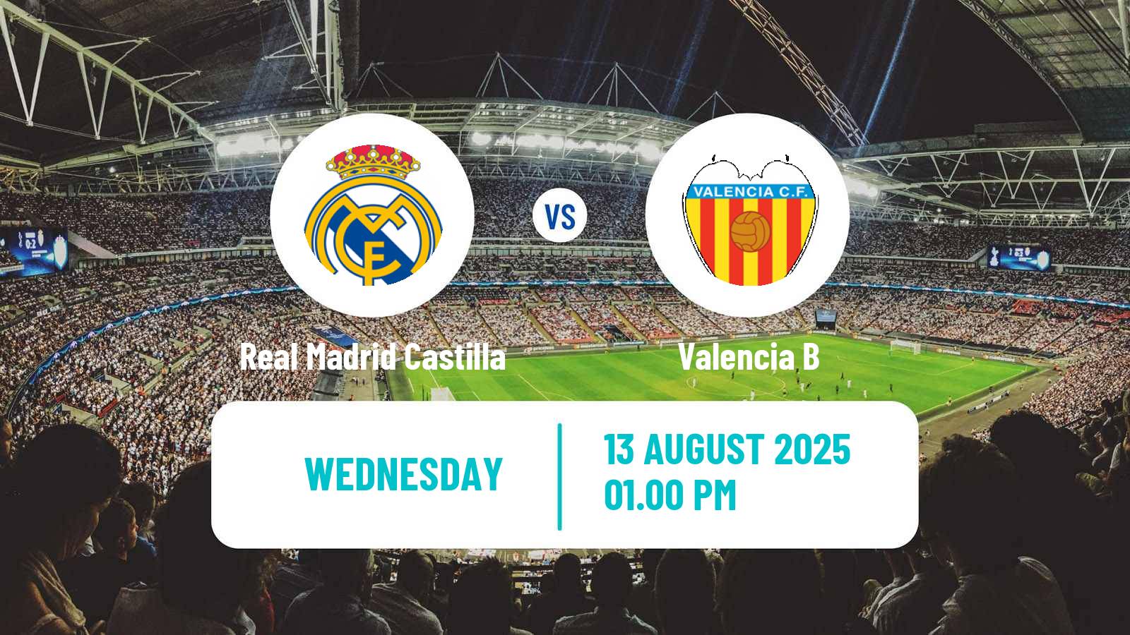 Football Club Friendly Real Madrid Castilla - Valencia B