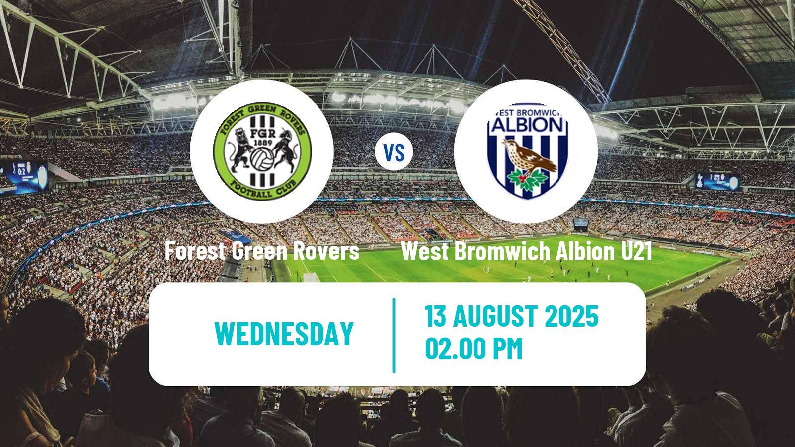 Football English National League Cup Forest Green Rovers - West Bromwich Albion U21