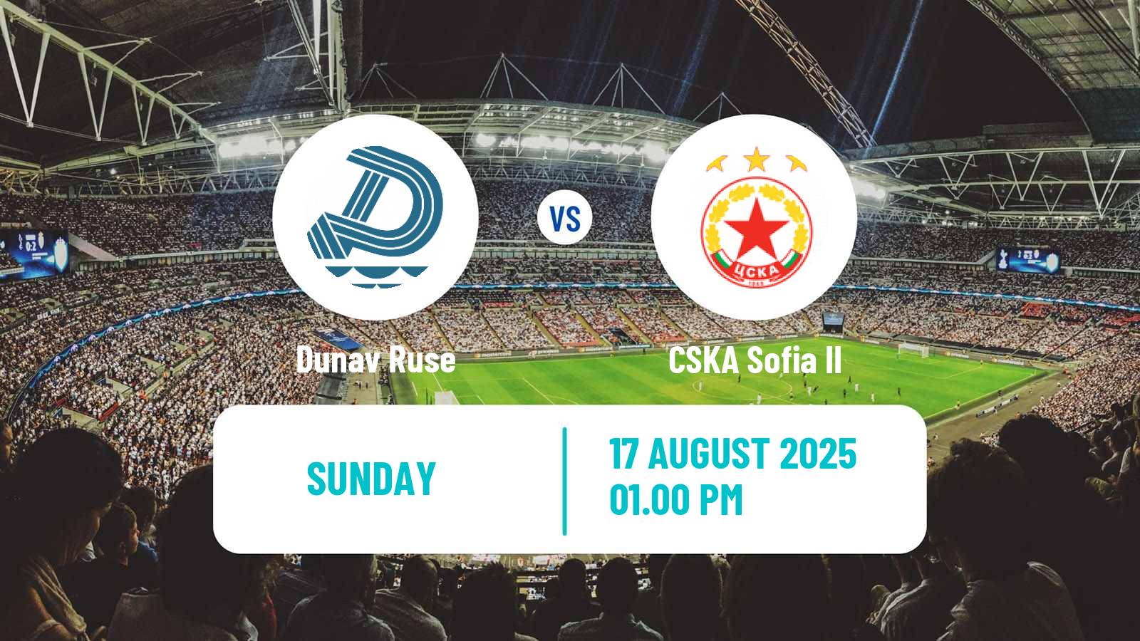 Football Bulgarian Vtora Liga Dunav Ruse - CSKA Sofia II