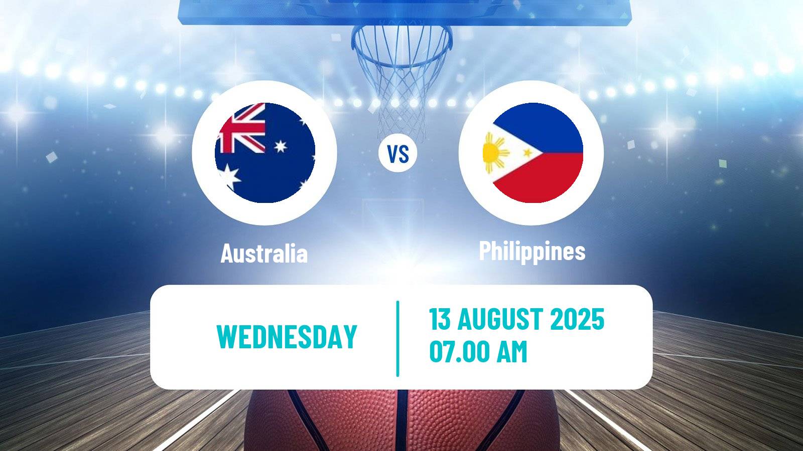 Basketball Asia Cup Basketball Australia - Philippines
