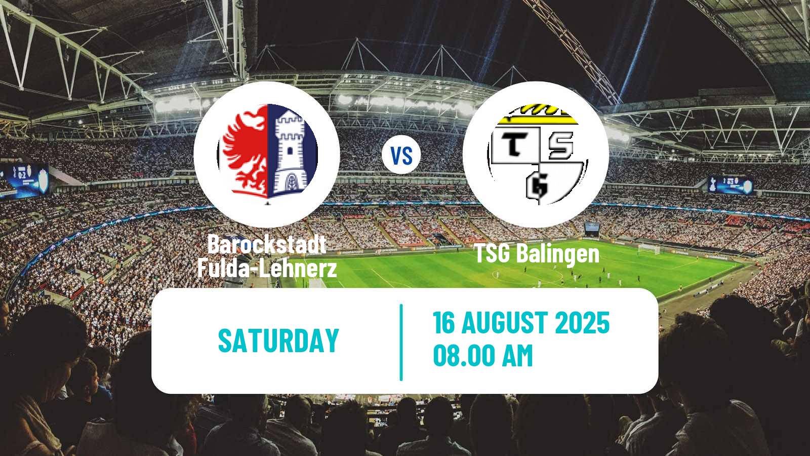 Football German Regionalliga Sudwest Barockstadt Fulda-Lehnerz - Balingen