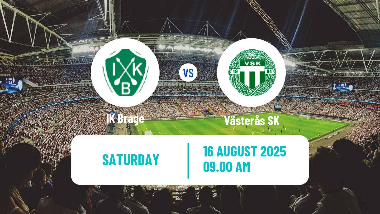 Football Swedish Superettan Brage - Västerås SK