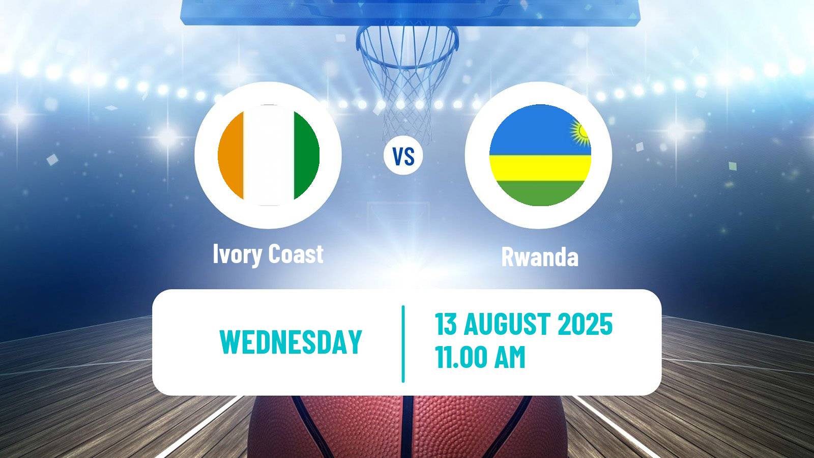 Basketball African Championship Basketball Ivory Coast - Rwanda