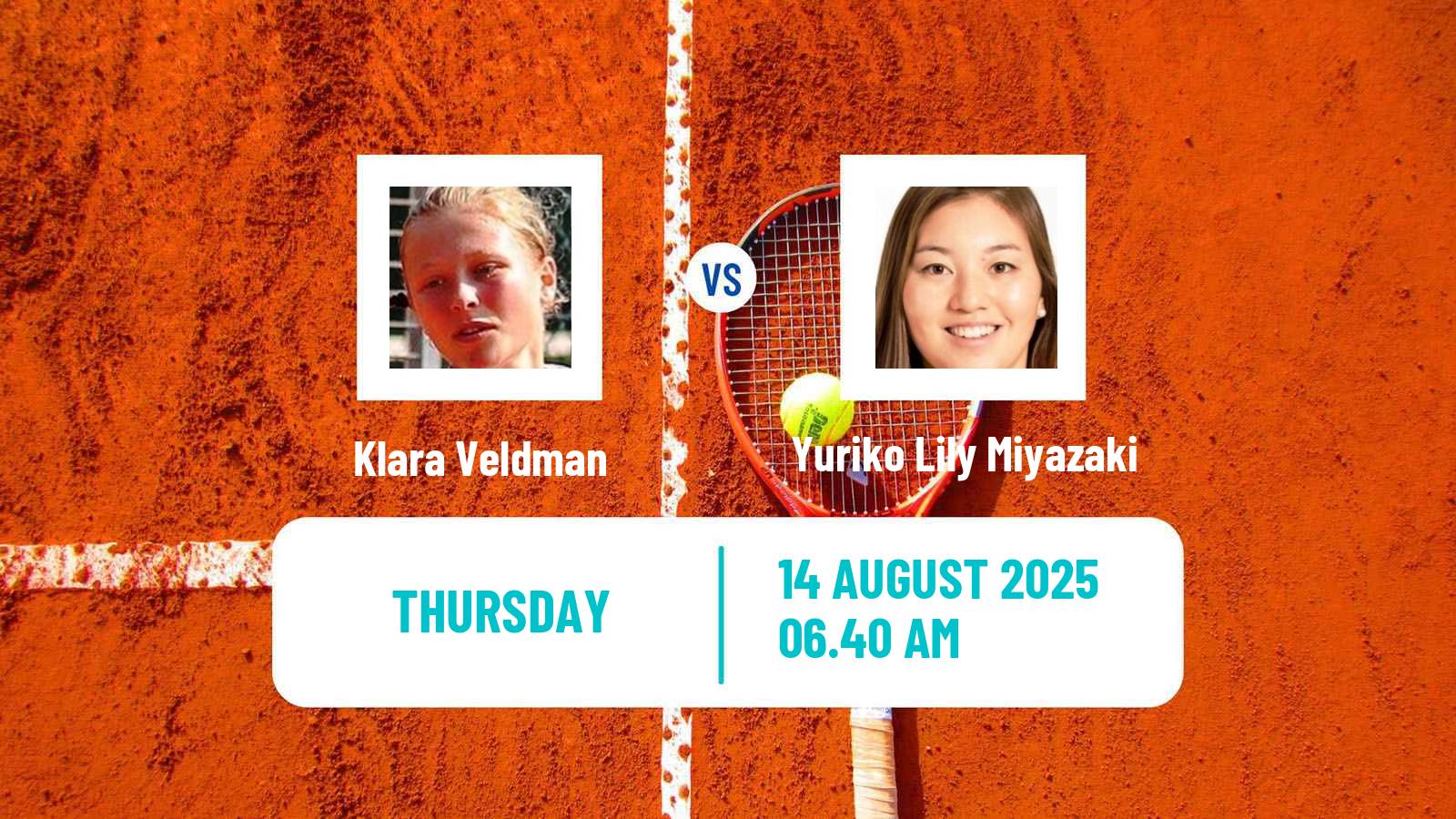 Tennis ITF W35 Aldershot Women Klara Veldman - Yuriko Lily Miyazaki