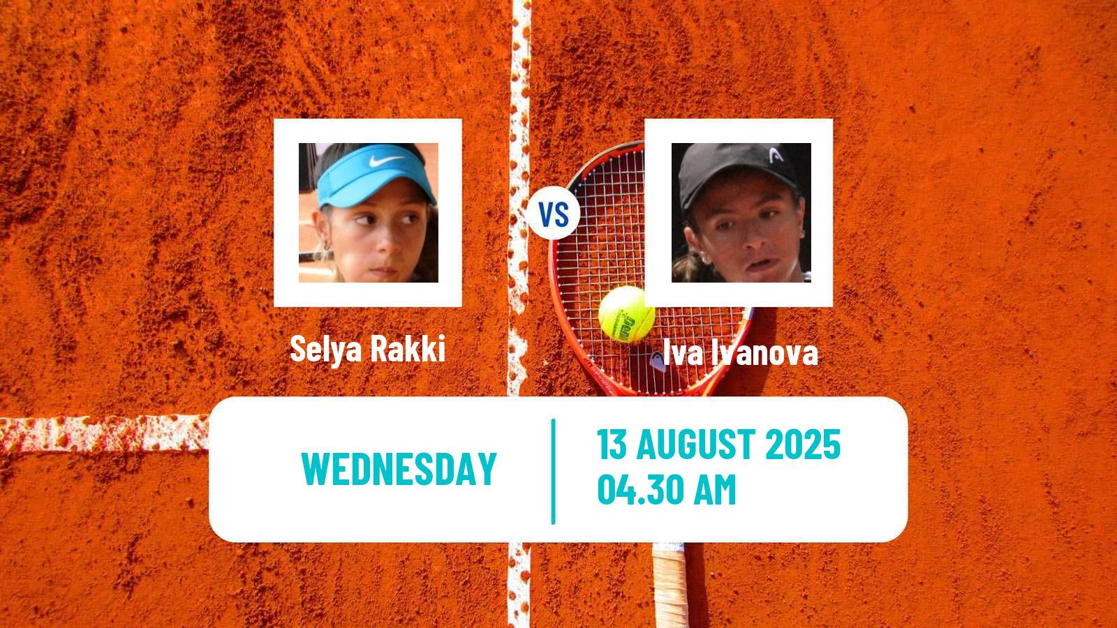 Tennis ITF W15 Monastir 29 Women Selya Rakki - Iva Ivanova